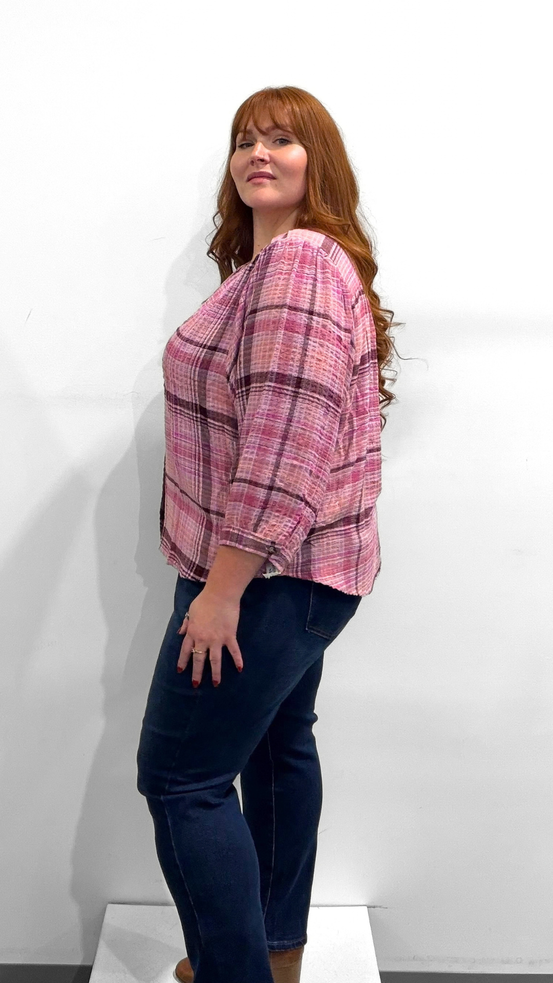 Tribal Plaid Blouse