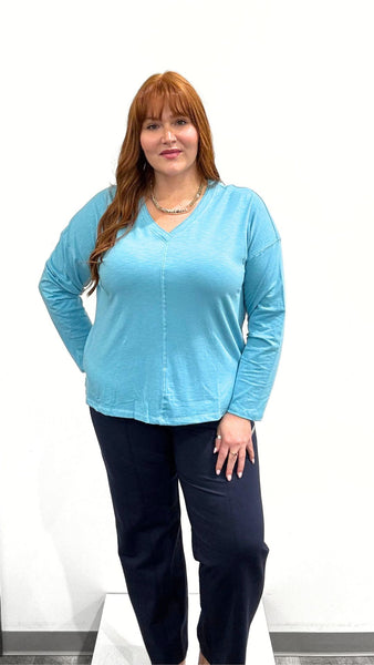 Tribal V-Neck Slub Tee