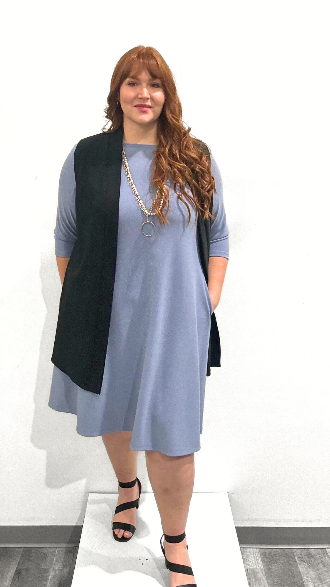 Sympli Soffio Crepe Trapeze Dress