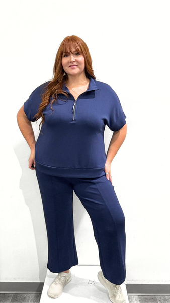 Tribal Zip Short Sleeve Sweatshirt