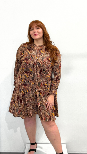 Dex Flouce Hem Dress