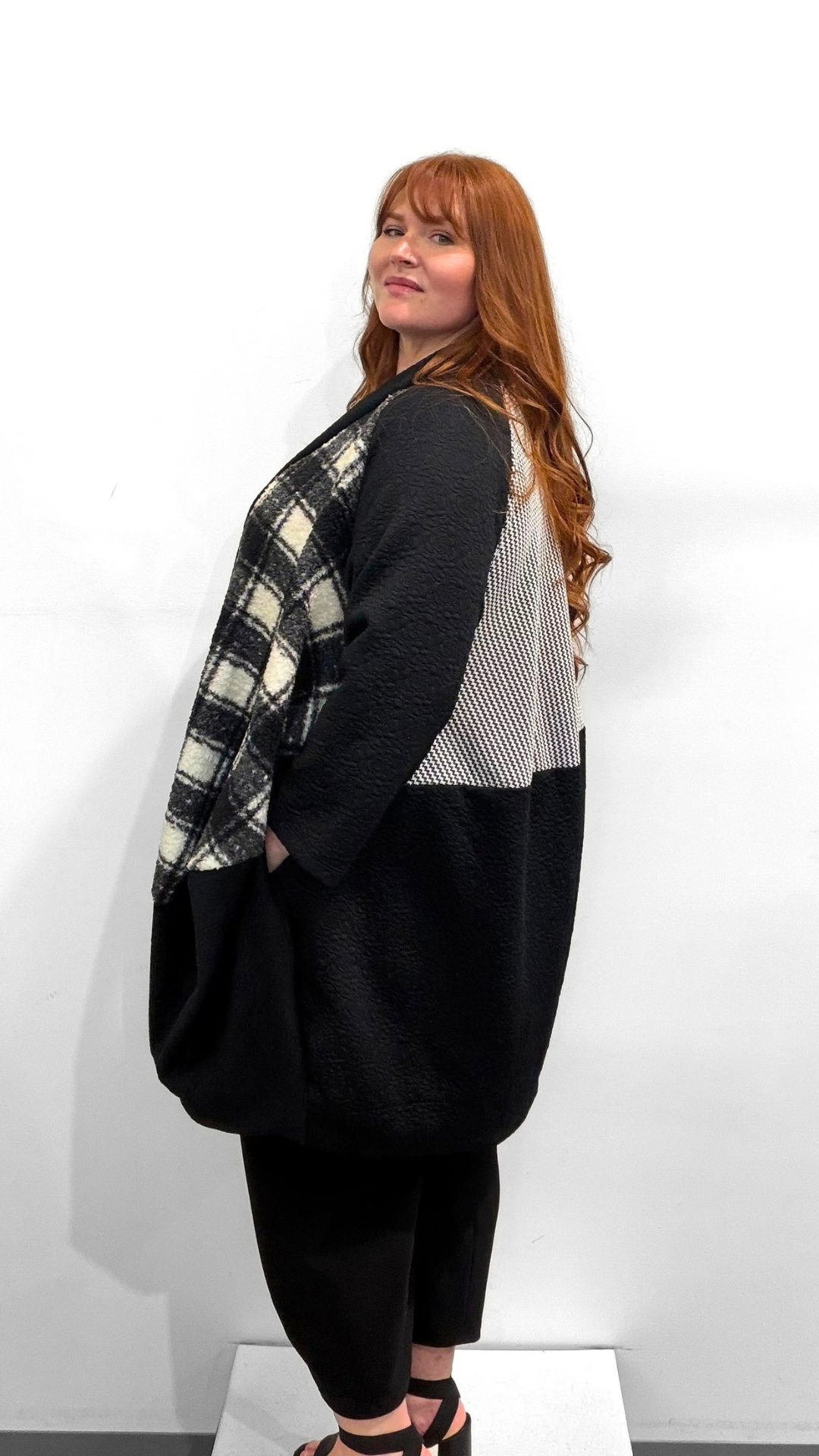 Marie La Lune Textured Print Cardigan