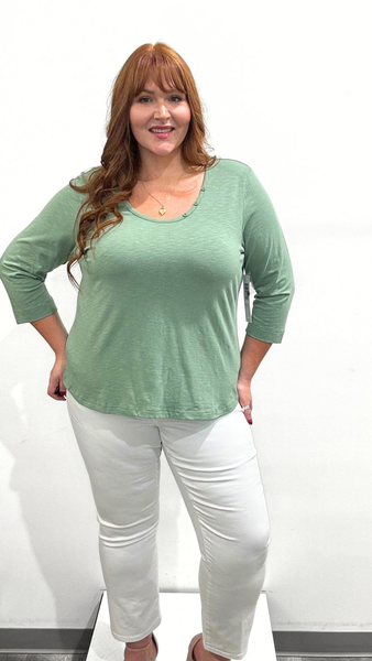 Tribal Scoop Neck Top