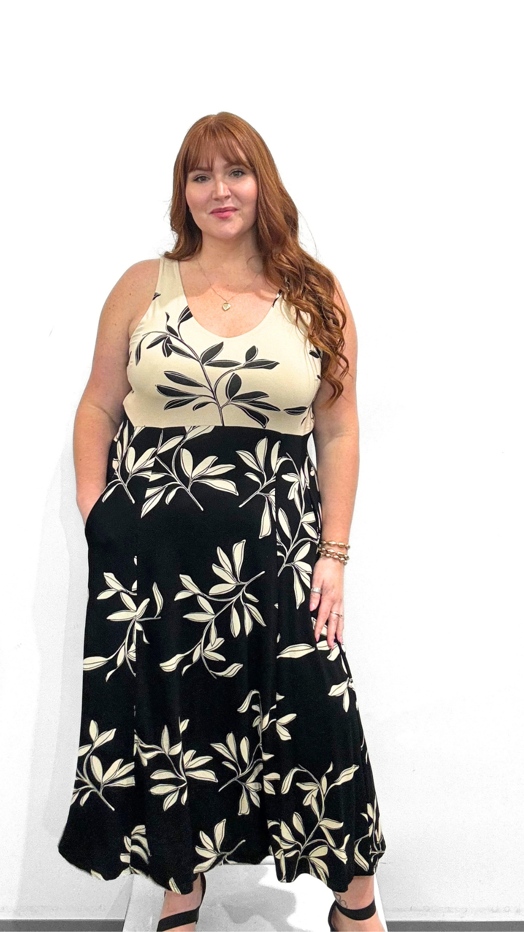 Tribal Sleeveless Combo Dress