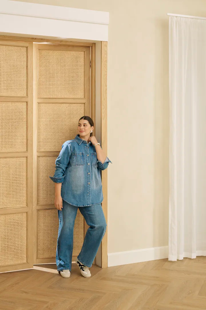 Kaffe Curve Leoana Wide Long Jeans