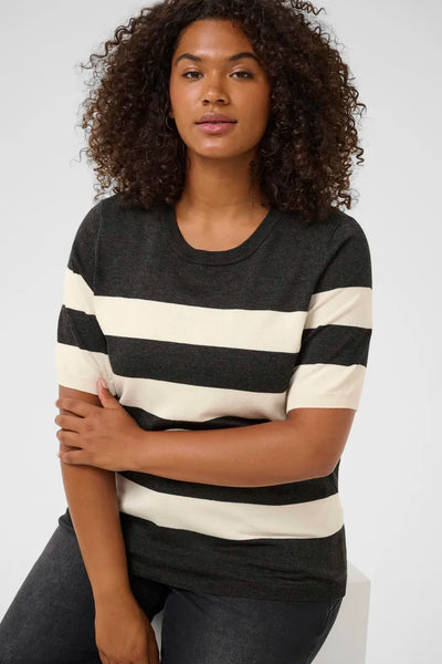 Kaffe Curve Lizzy Striped Pullover