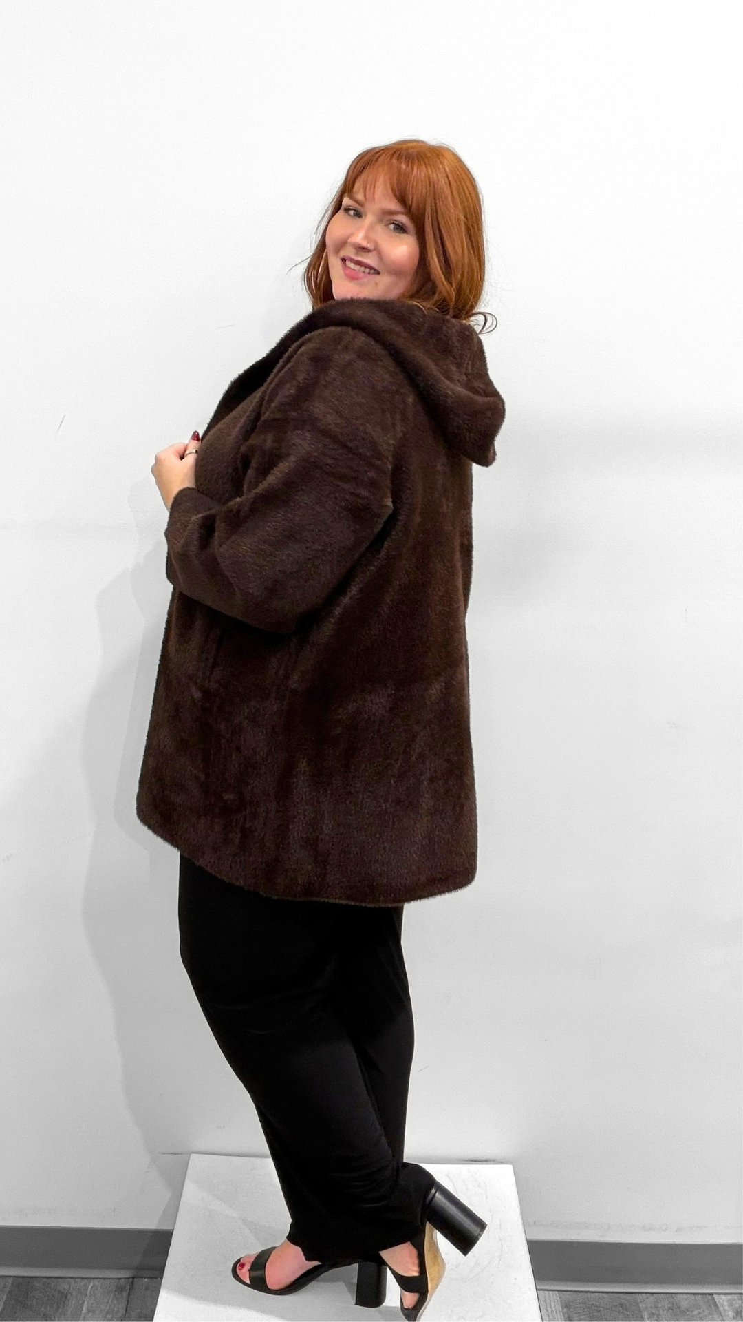 Frank Lyman Coat with Brooch