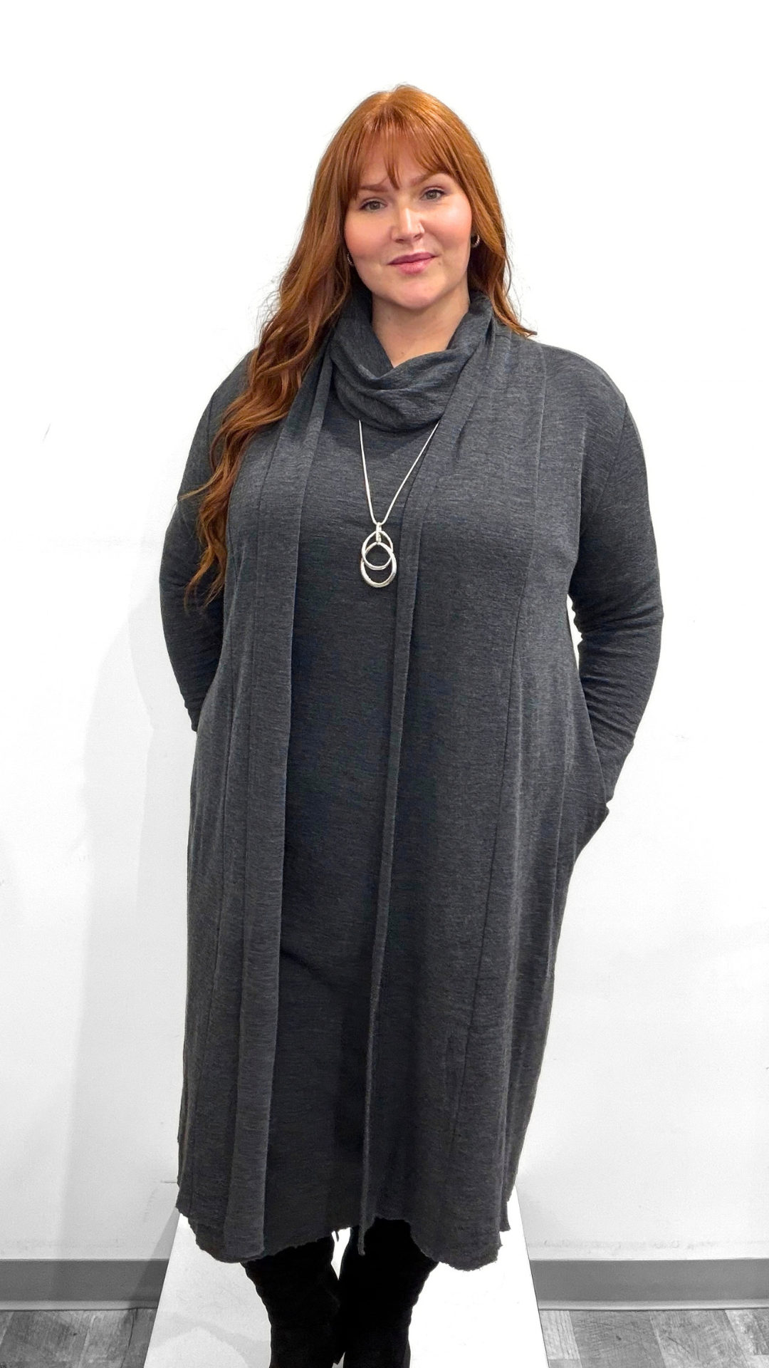 by basics Cardigan W Shawl Collar
