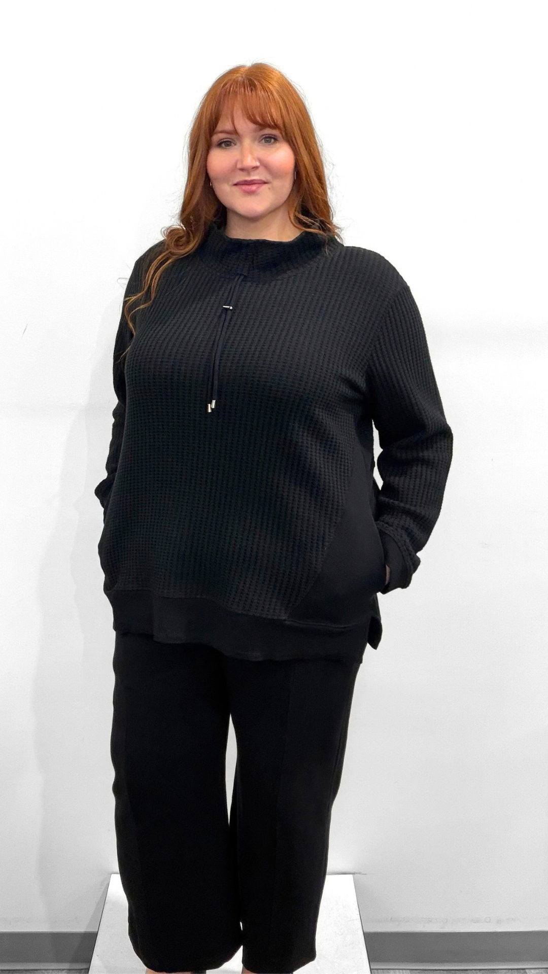 Wild Palms Waffle Knit Tunic