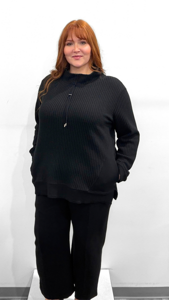 Wild Palms Waffle Knit Tunic