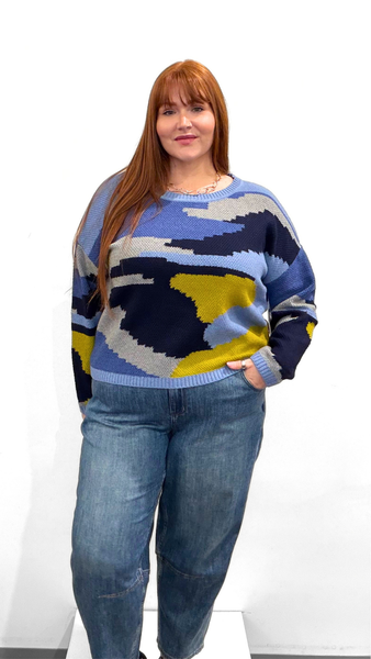 Tribal Long Sleeve Crew Sweater