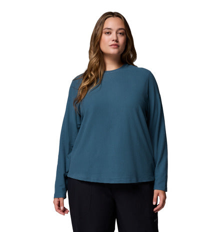 Columbia Brea Falls Grid Crew Long Sleeve