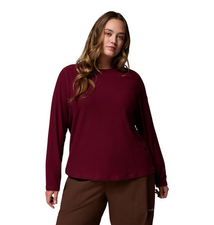 Columbia Brea Falls Grid Crew Long Sleeve