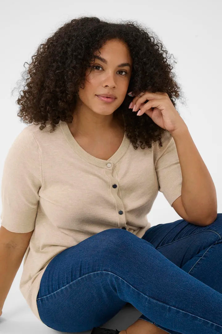 Kaffe Curve Lizzy Short Sleeve Cardigan