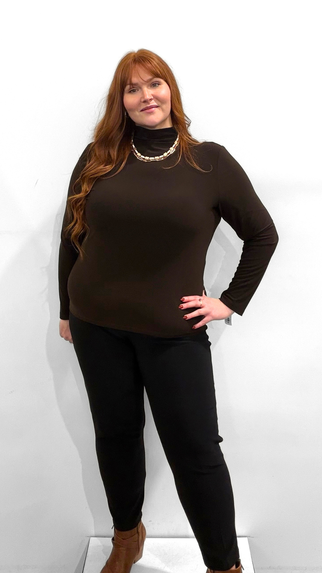 Frank Lyman Mock Neck