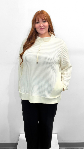 Wild Palms Waffle Knit Tunic