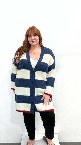Wasabi Jolie Stripe Cardi