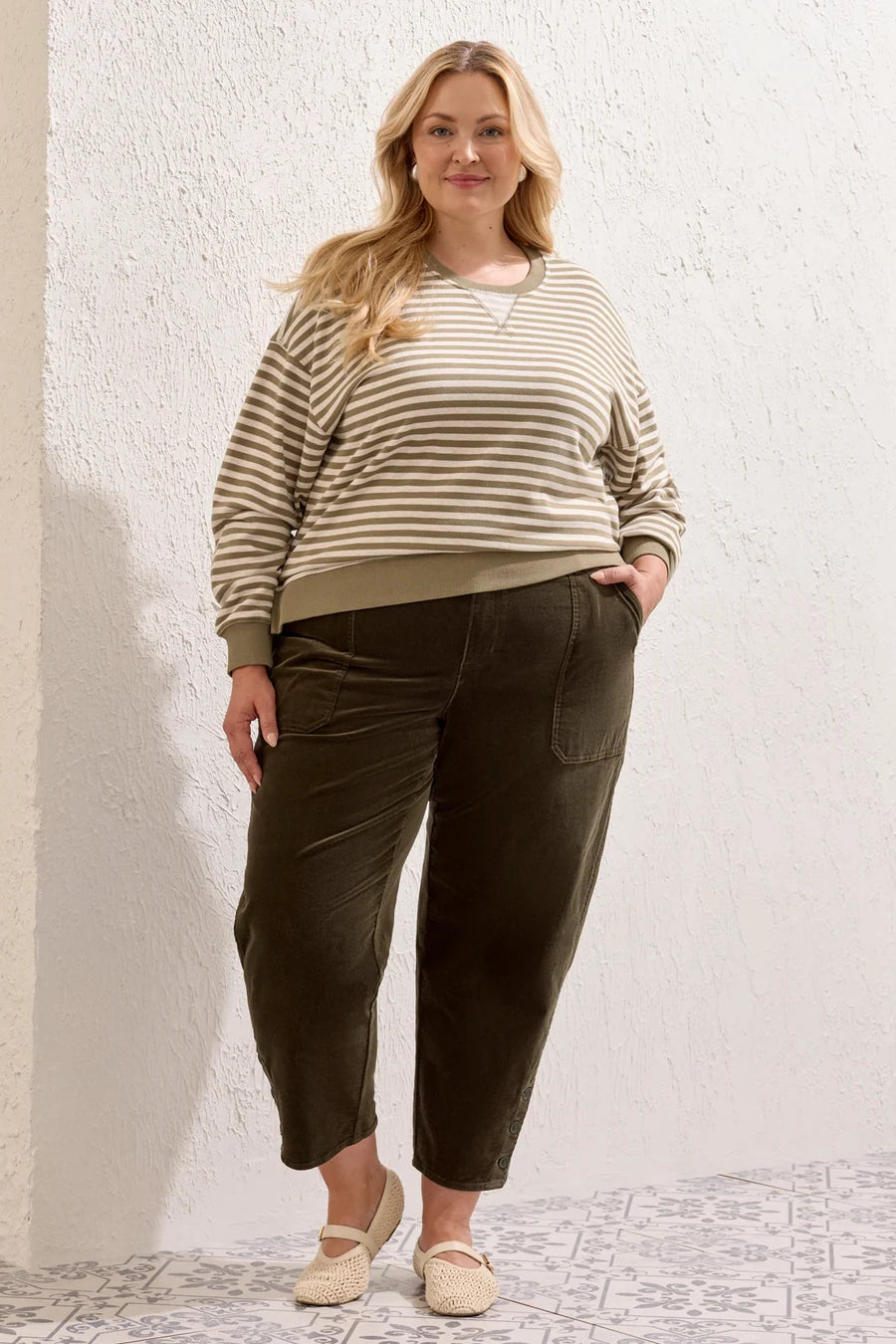 Tribal Barrel Cord Pant