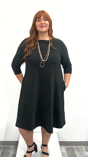 Sympli Soffio Crepe Trapeze Dress