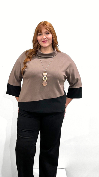 Joseph Ribkoff Scuba Colour Block Top