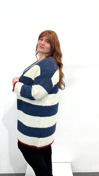 Wasabi Jolie Stripe Cardi