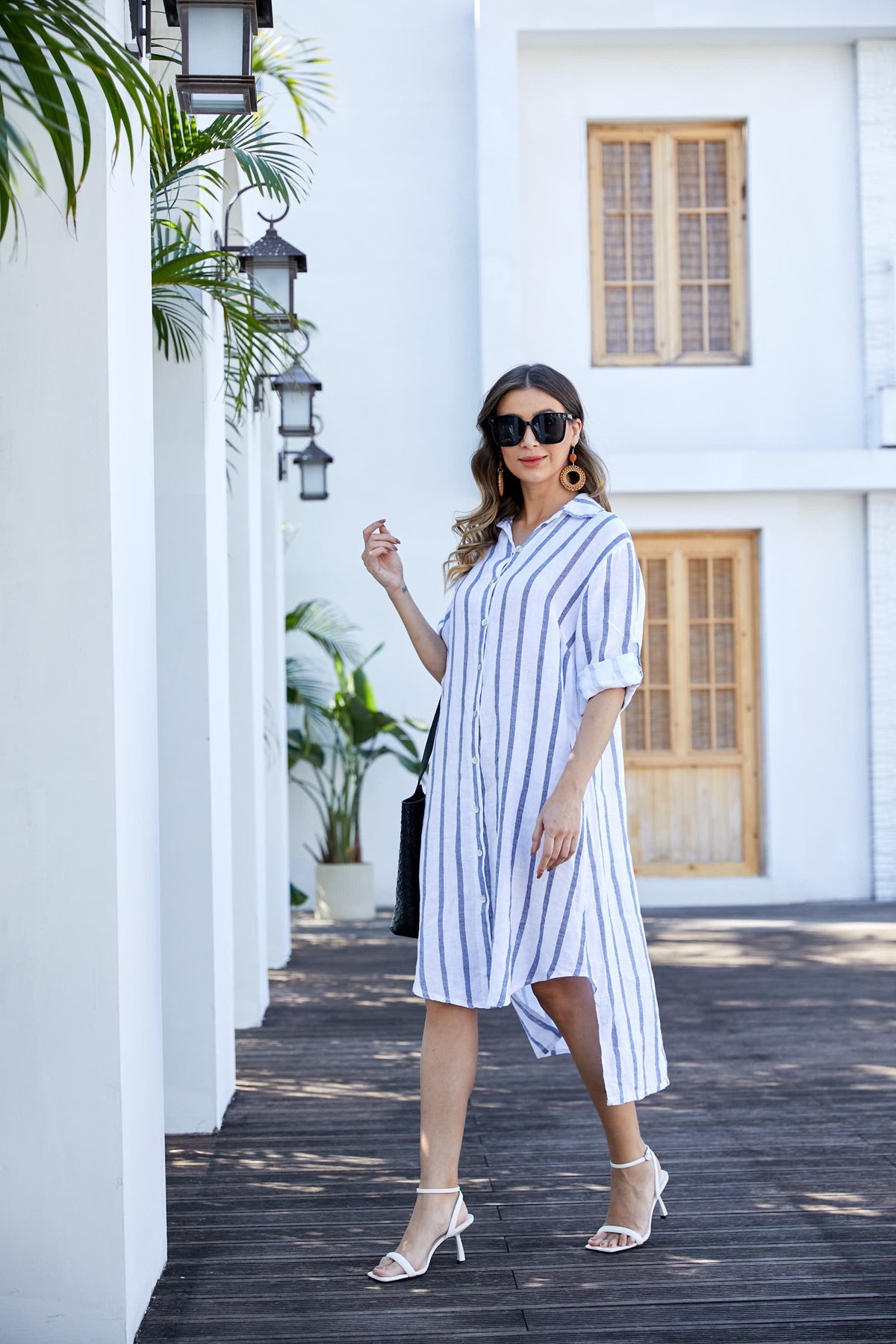 Orange Linen Tunic