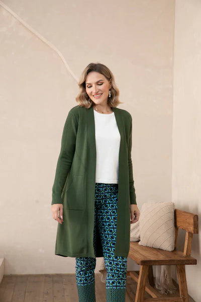 Orange Chevron Cardigan