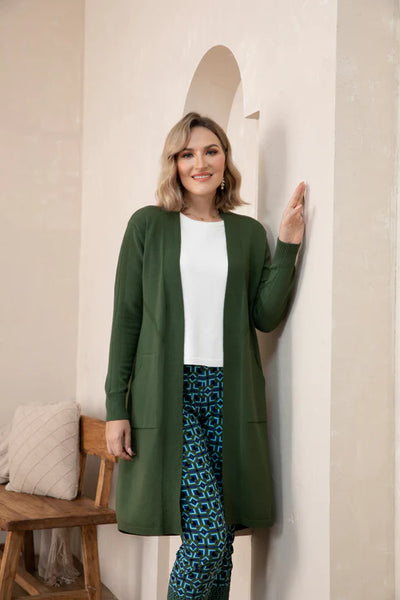 Orange Chevron Cardigan