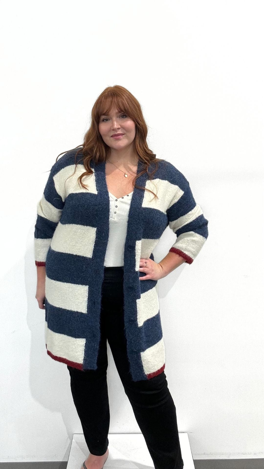 Wasabi Jolie Stripe Cardi