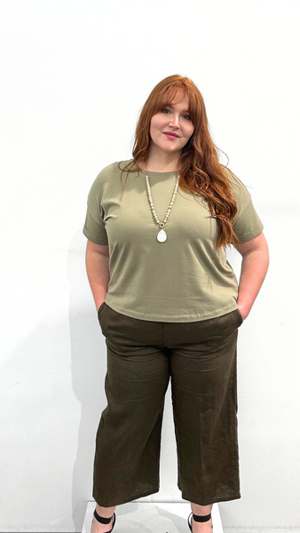 Eileen Fisher Crew Neck Boxy Tee