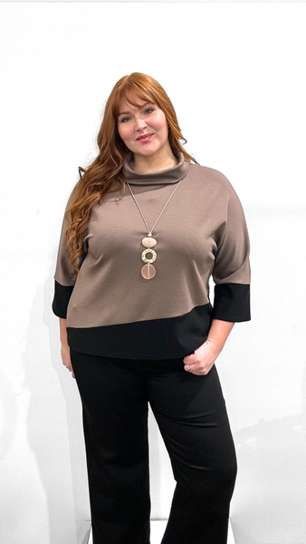 Joseph Ribkoff Scuba Colour Block Top