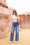 Orange Clara Wide Leg Jean