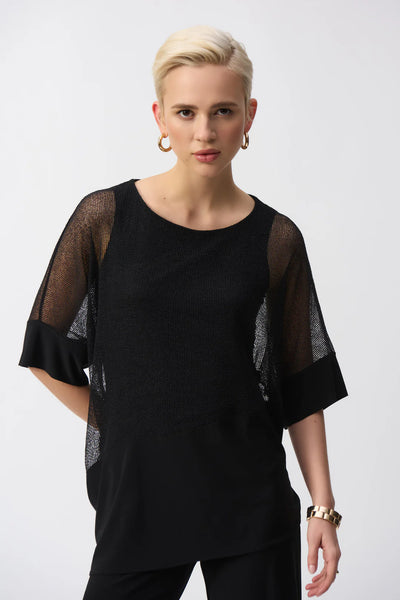 Joseph Ribkoff Mesh Silky Top