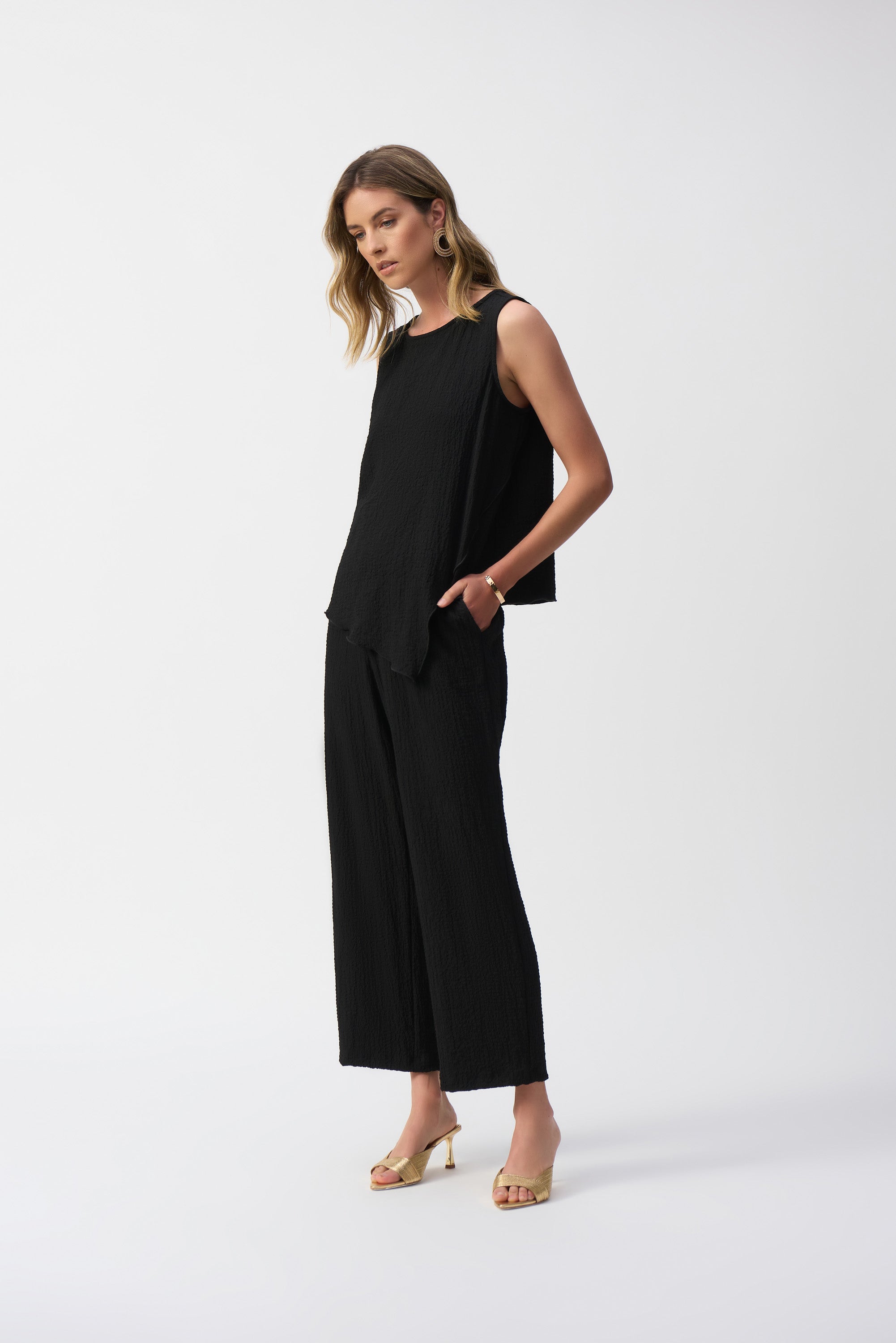 Joseph Ribkoff Wide Leg Pull-on Pant