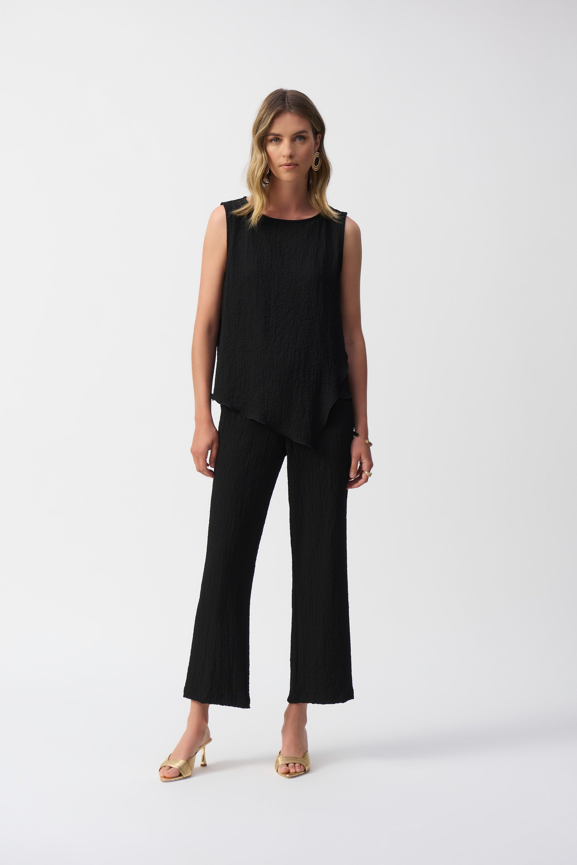 Joseph Ribkoff Asymmetric Sleeveless Top