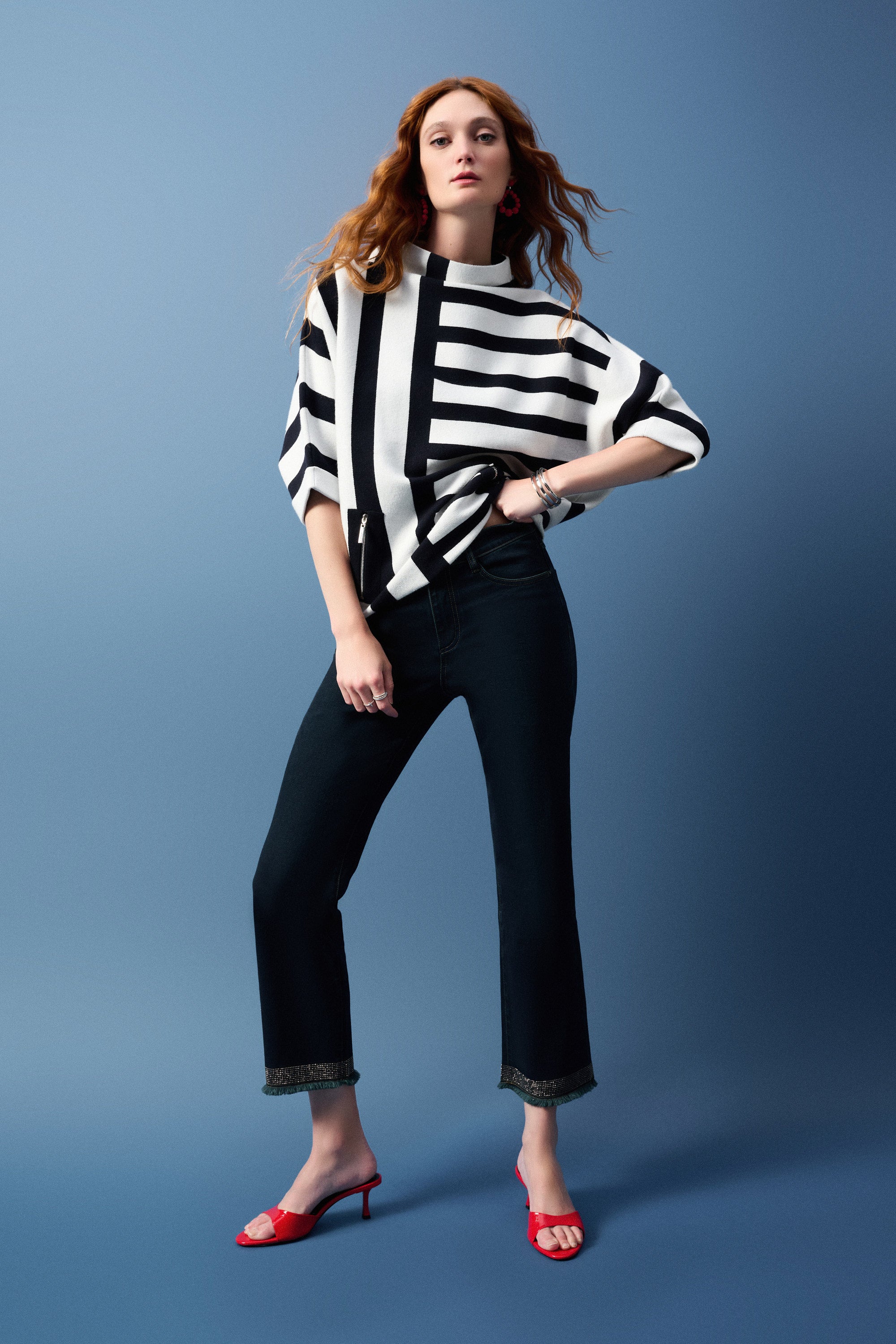 Joseph Ribkoff Stripe Sweater