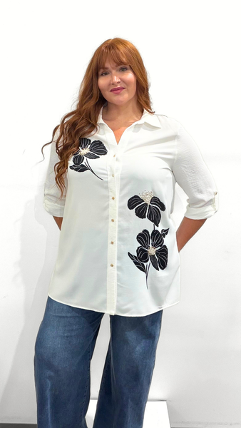 Frank Lyman Floral Classic Blouse