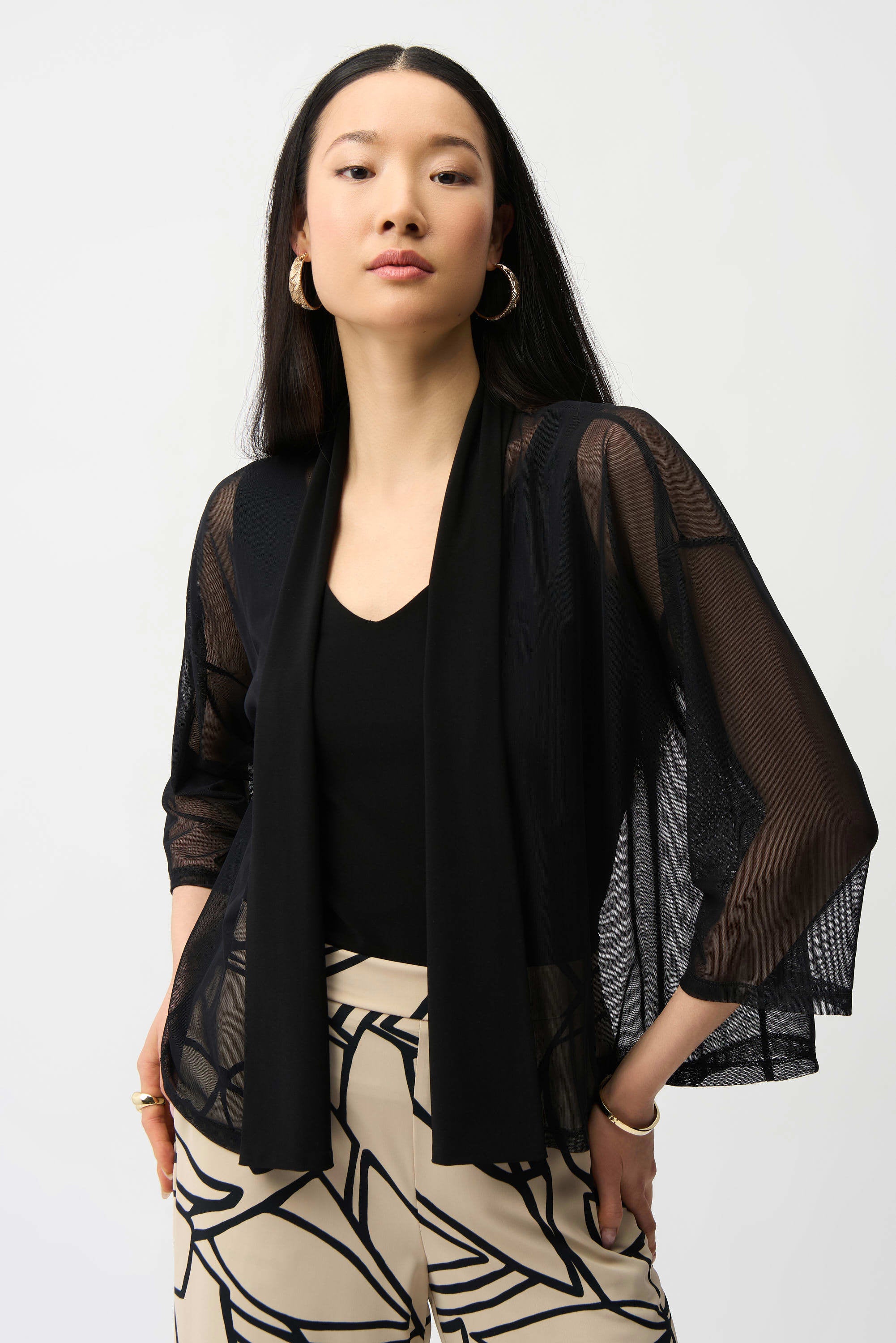 Joseph Ribkoff Mesh Cardigan