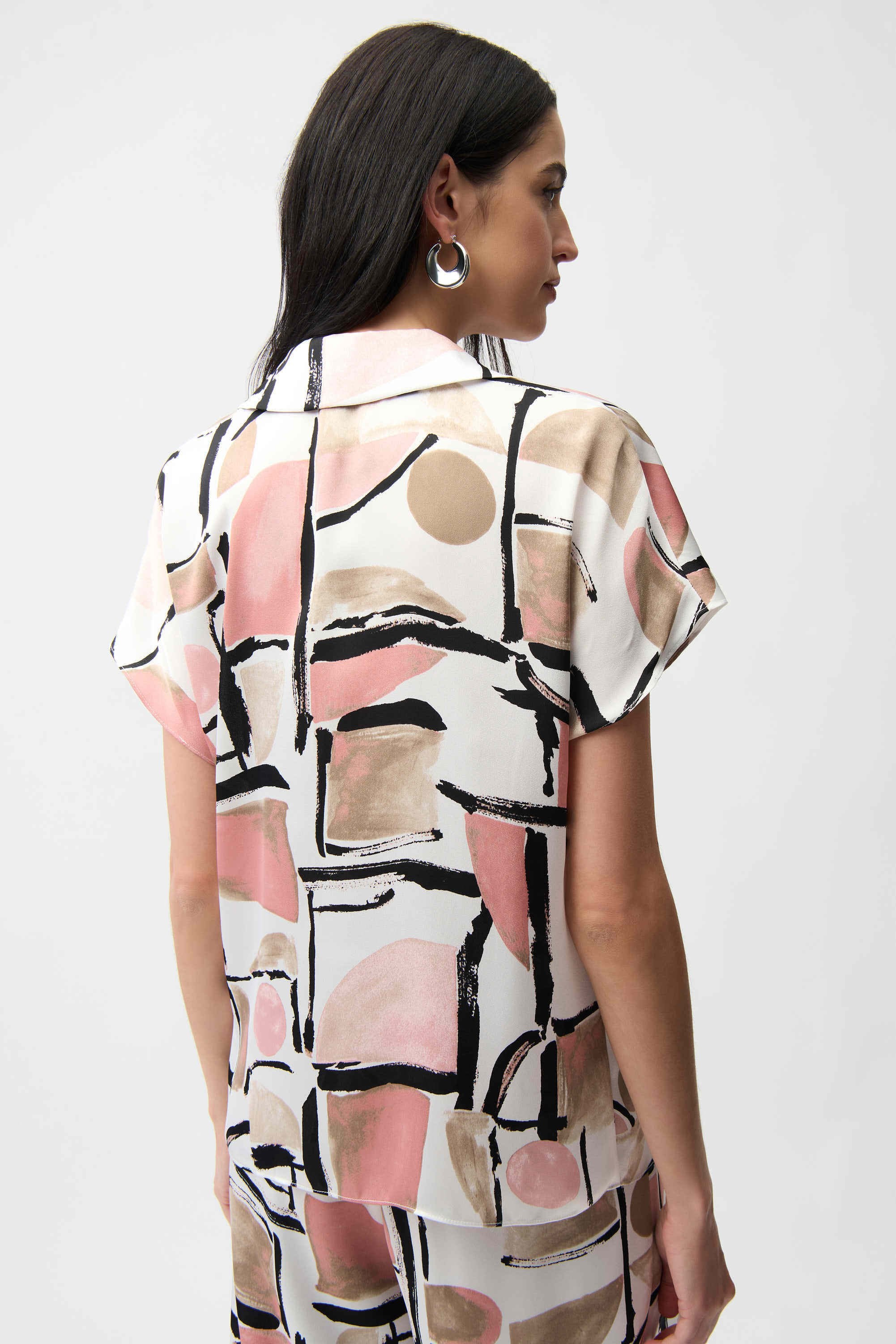 Joseph Ribkoff Satin Boxy Top