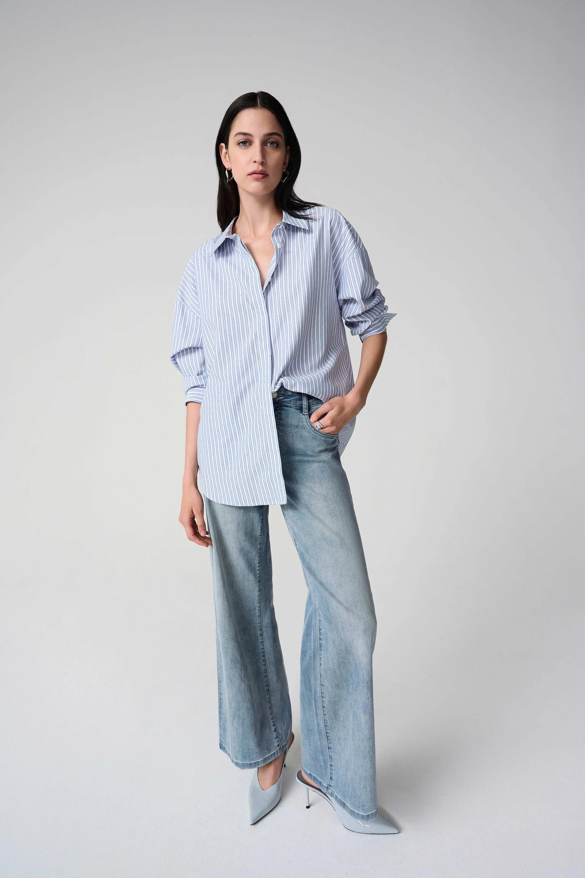 Joseph Ribkoff Stripe Boxy Blouse