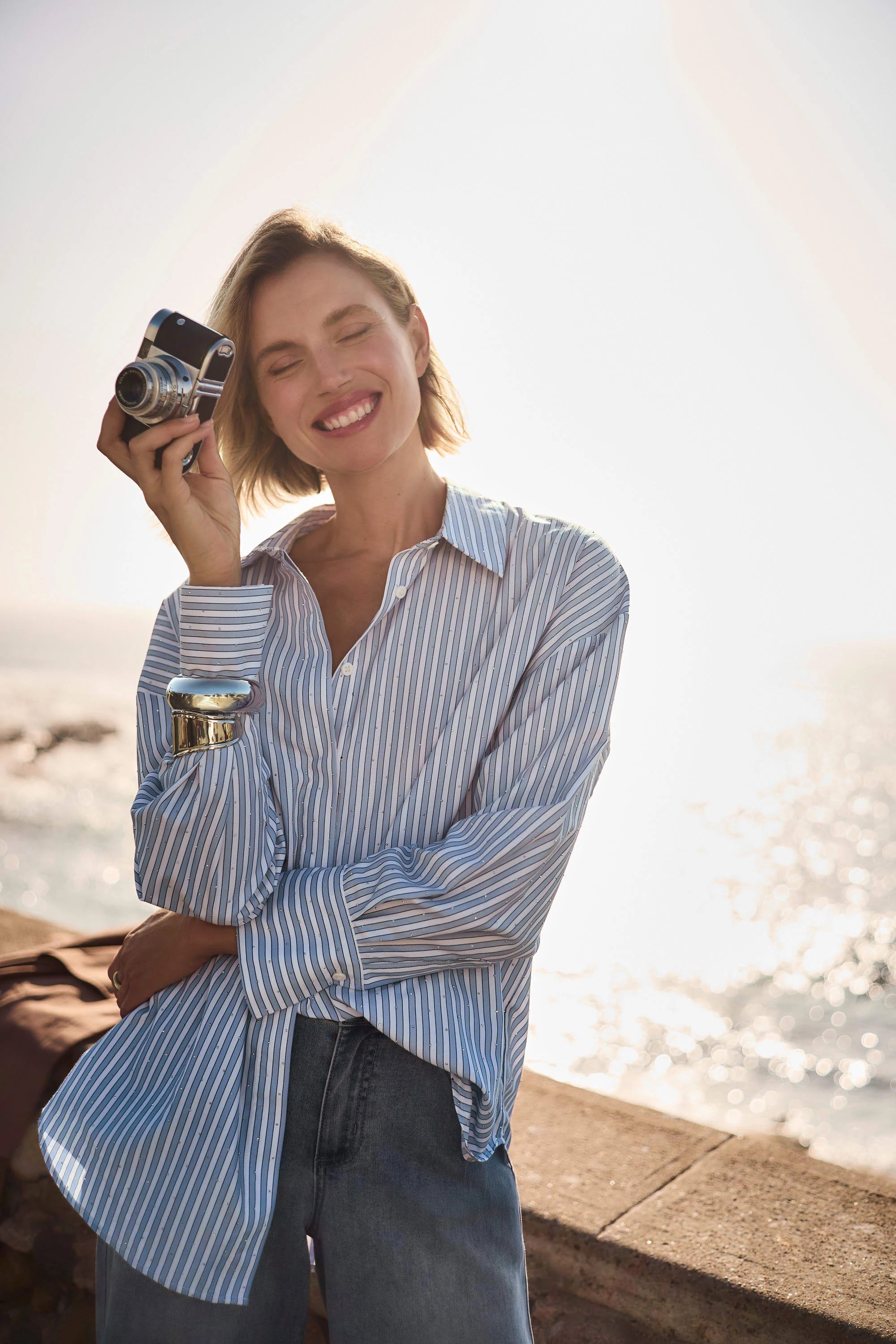 Joseph Ribkoff Stripe Boxy Blouse