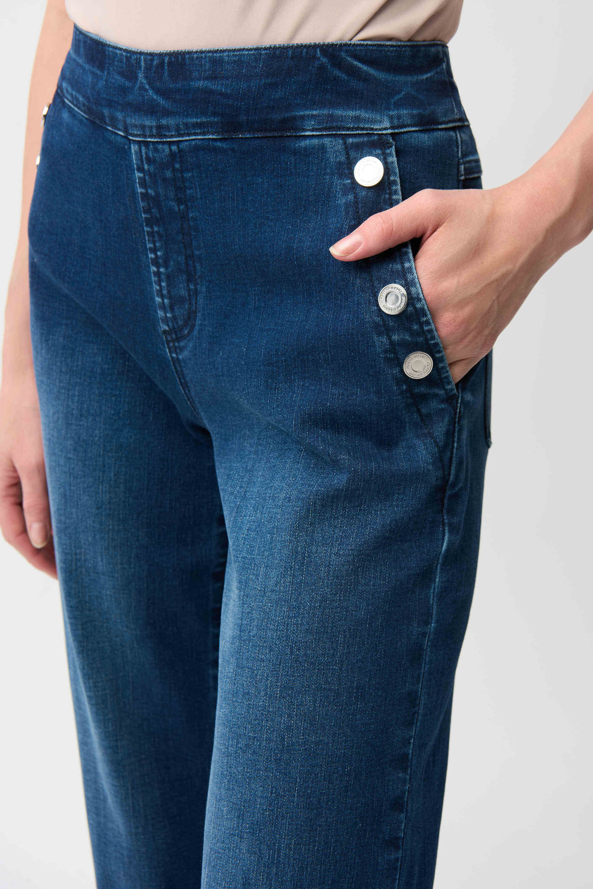 Joseph Ribkoff Wide Leg Pull On Jean