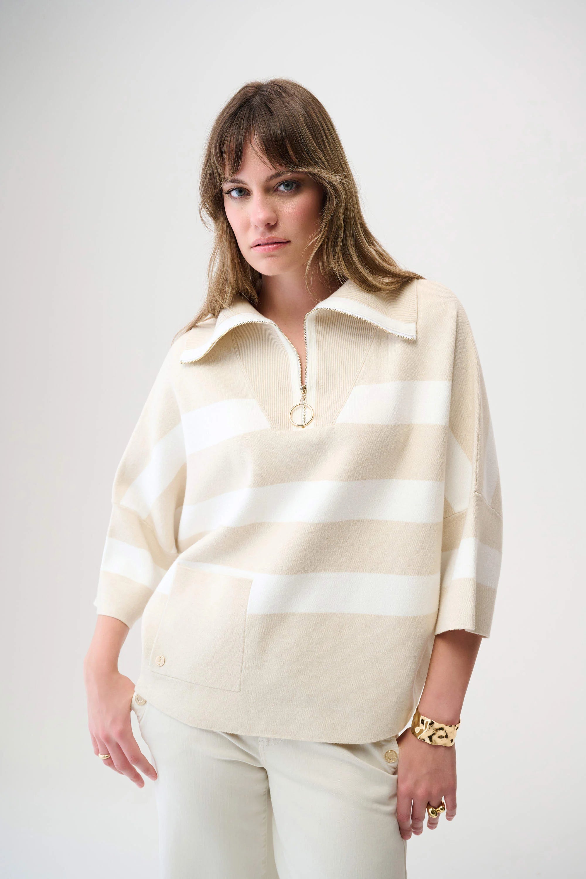 Joseph Ribkoff Zip Sweater