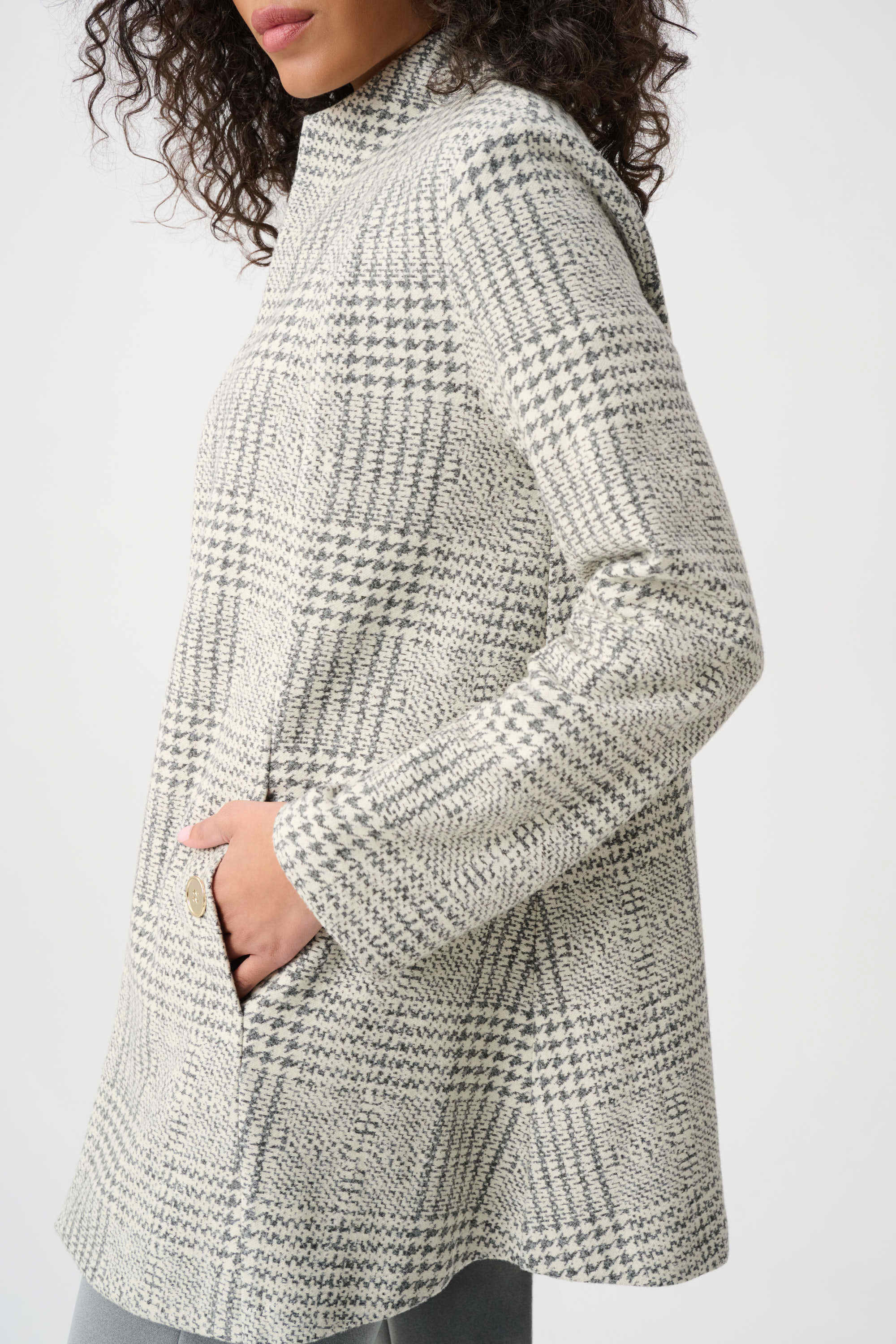 Joseph Ribkoff Plaid Aline Coat