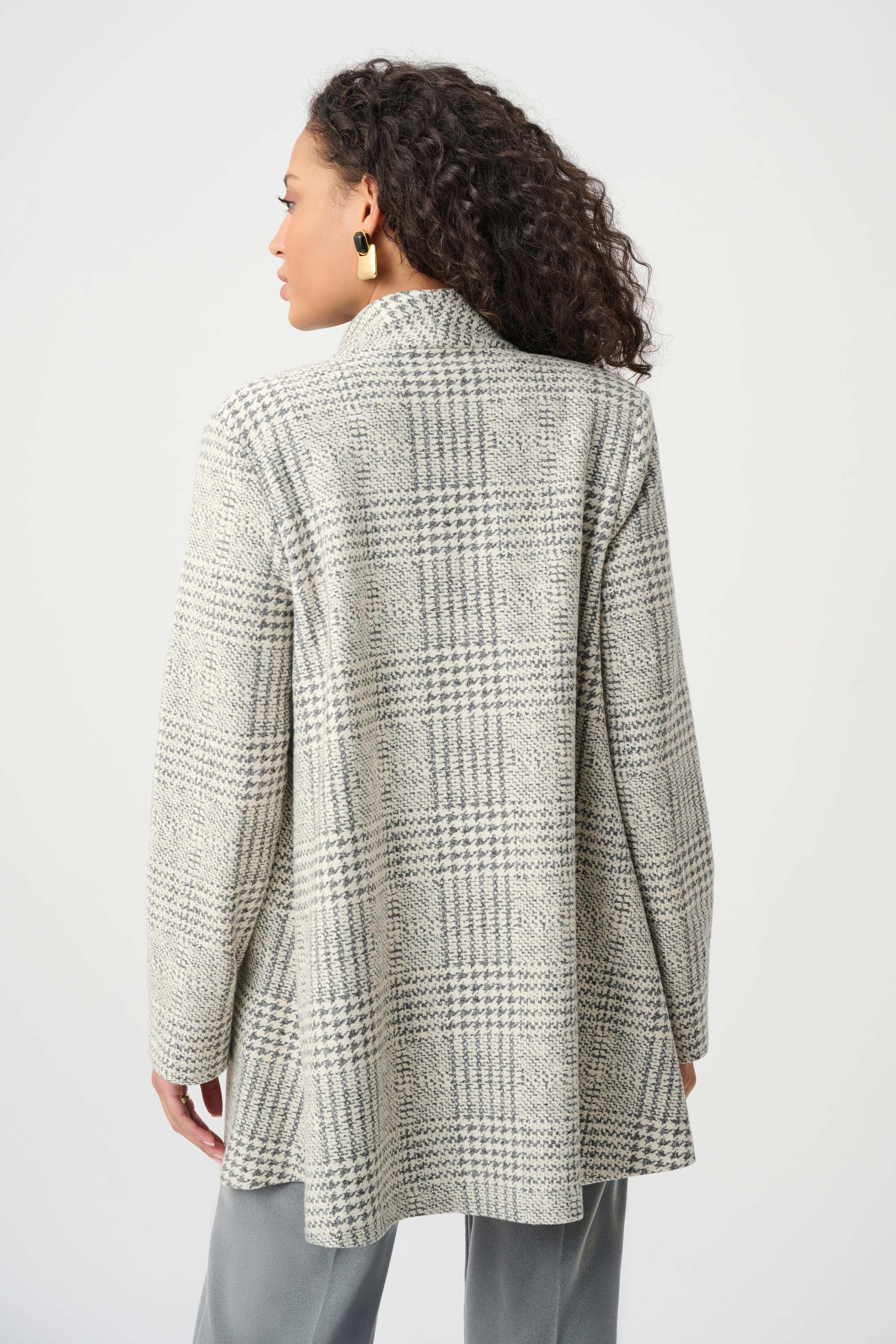 Joseph Ribkoff Plaid Aline Coat