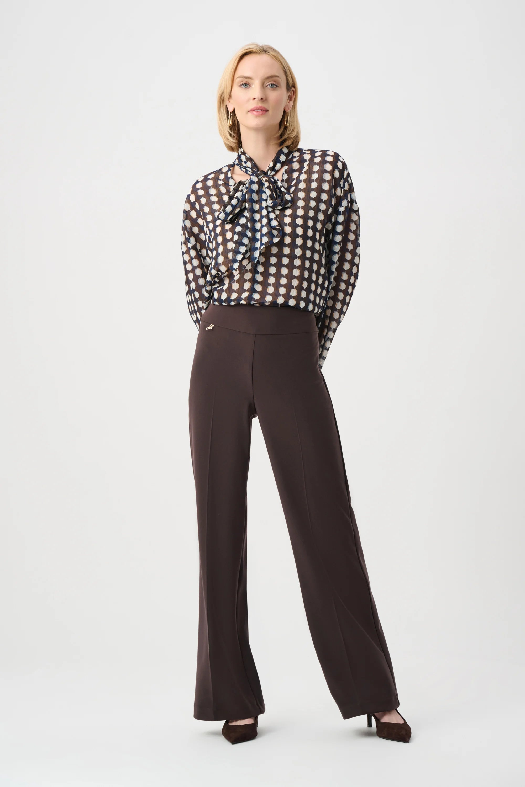 Joseph Ribkoff Wide Leg Pull On Pant