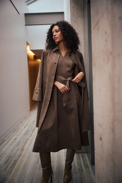 Joseph Ribkoff Suede Coat