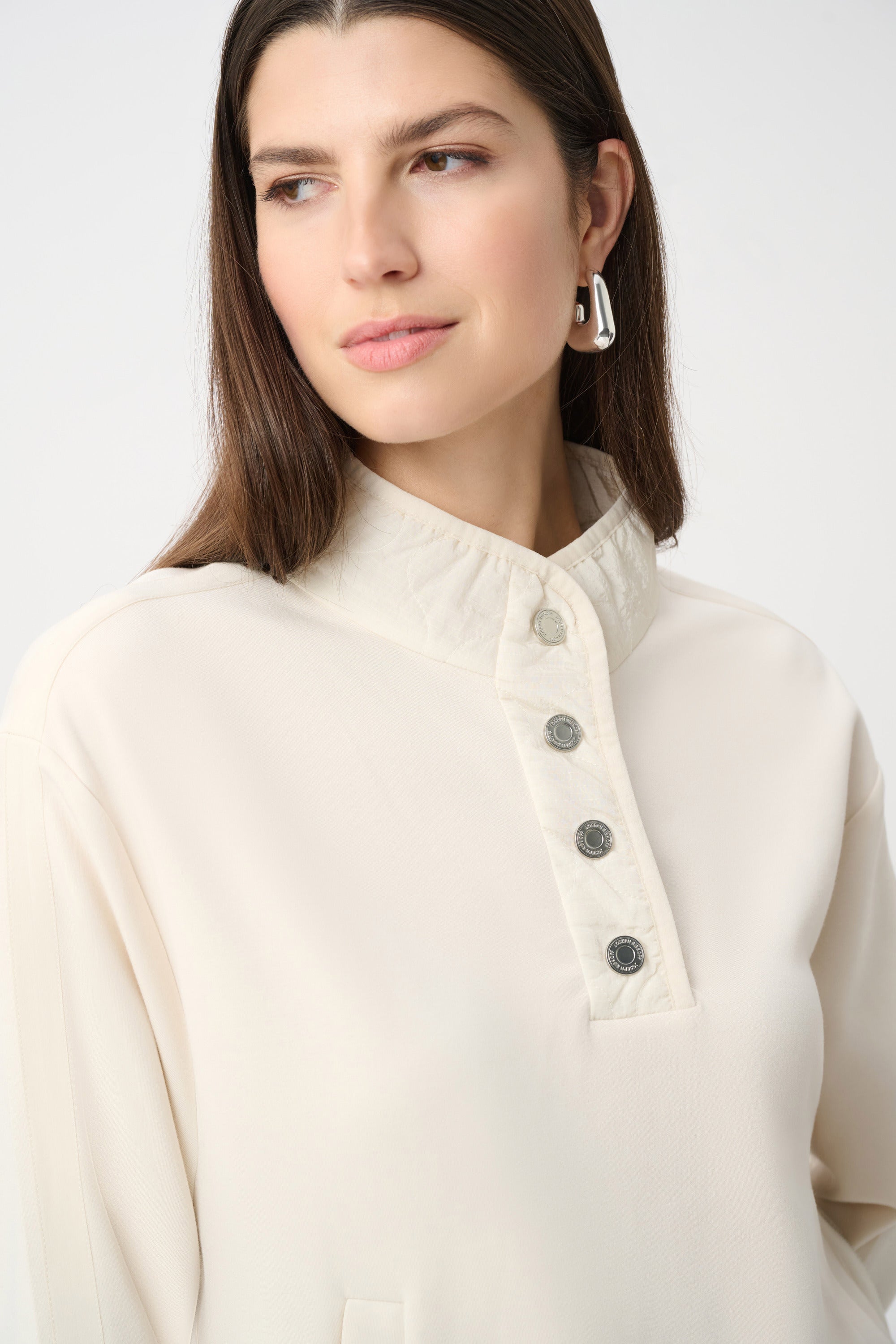 Joseph Ribkoff Scuba Funnel Neck Top