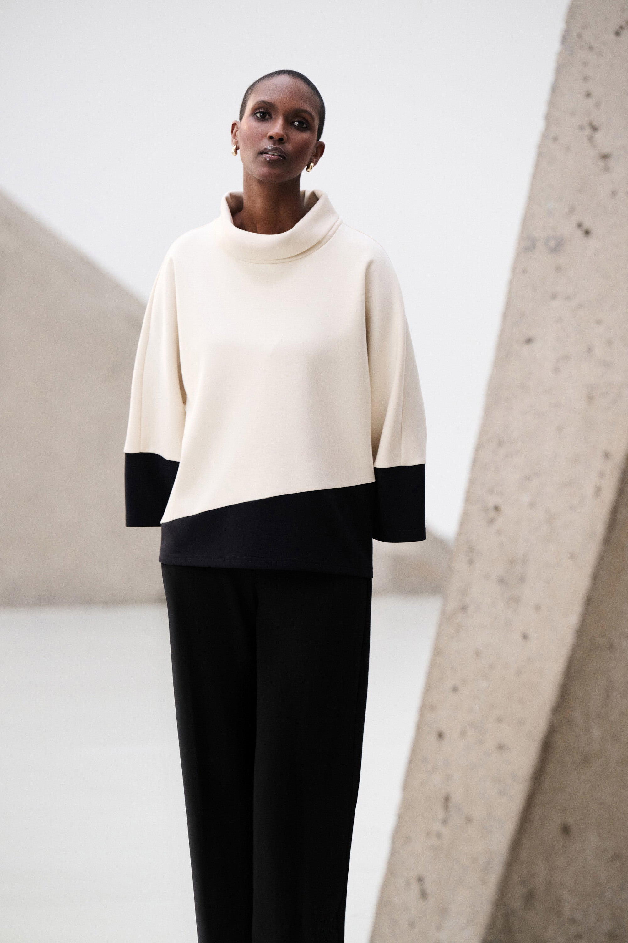 Joseph Ribkoff Scuba Colour Block Top