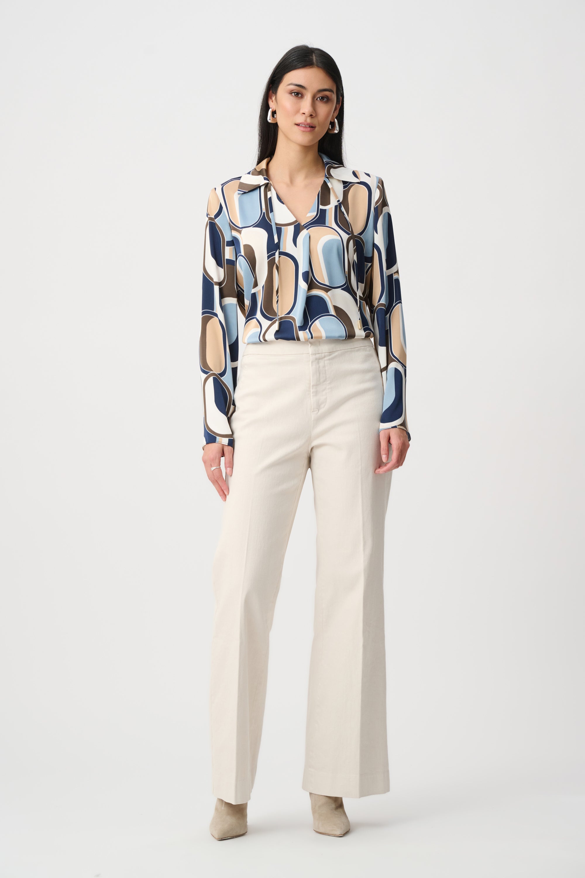 Joseph Ribkoff High Rise Wide Jean